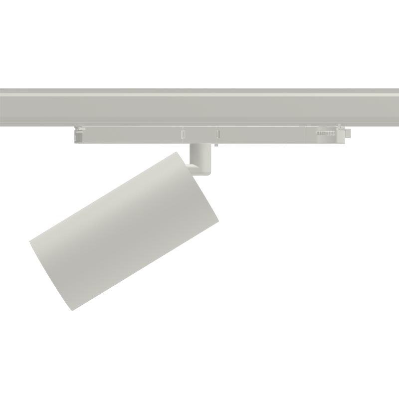Super Starr Hero Track Light - Matt White Round Matt White
